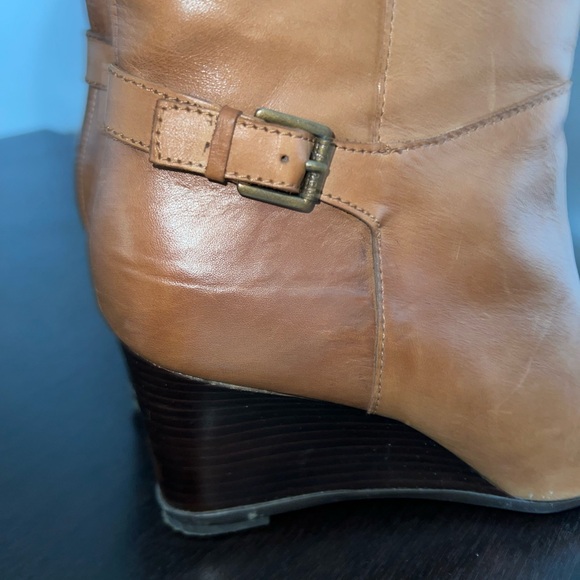 Ralph Lauren Cognac Leather Boots - Picture 6 of 8